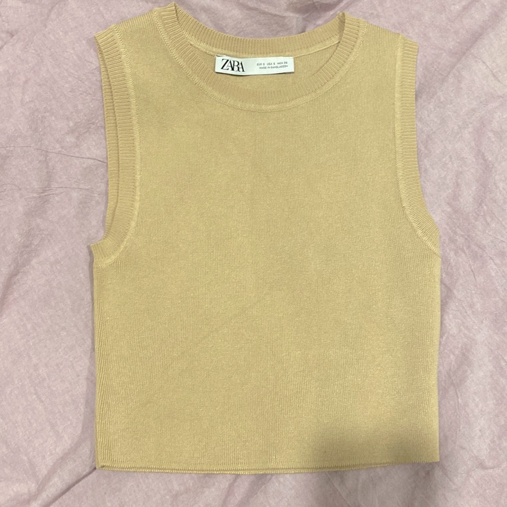 zara cropped tank